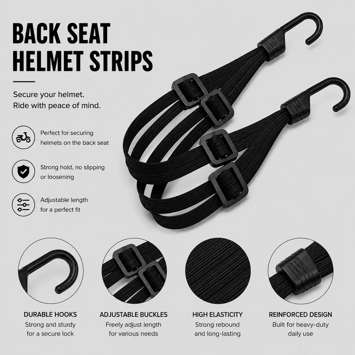 Back Seat Helmet Straps Coogee Bikes