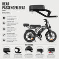 Rear Passenger Seat Coogee Bikes