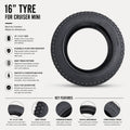 16” Tyre for Cruiser Mini Coogee Bikes