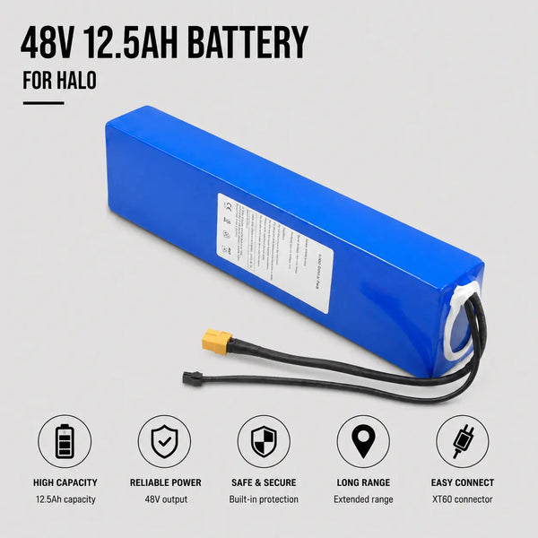 48V 12.5Ah Battery for Halo Coogee Bikes