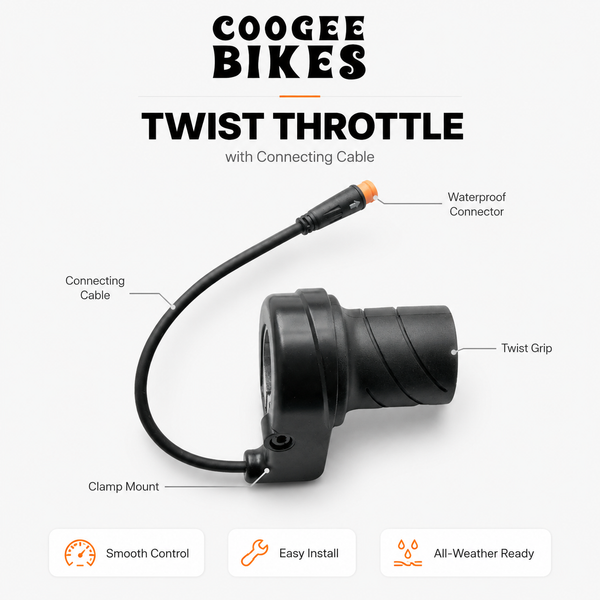 Throttle and the connecting cable