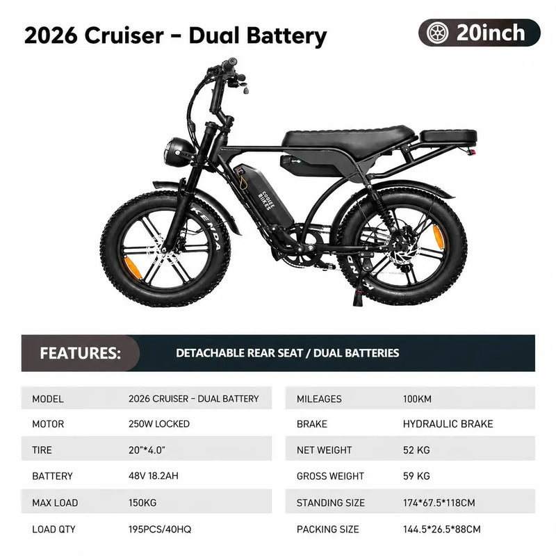 2026 Cruiser - Dual Battery Coogee Bikes