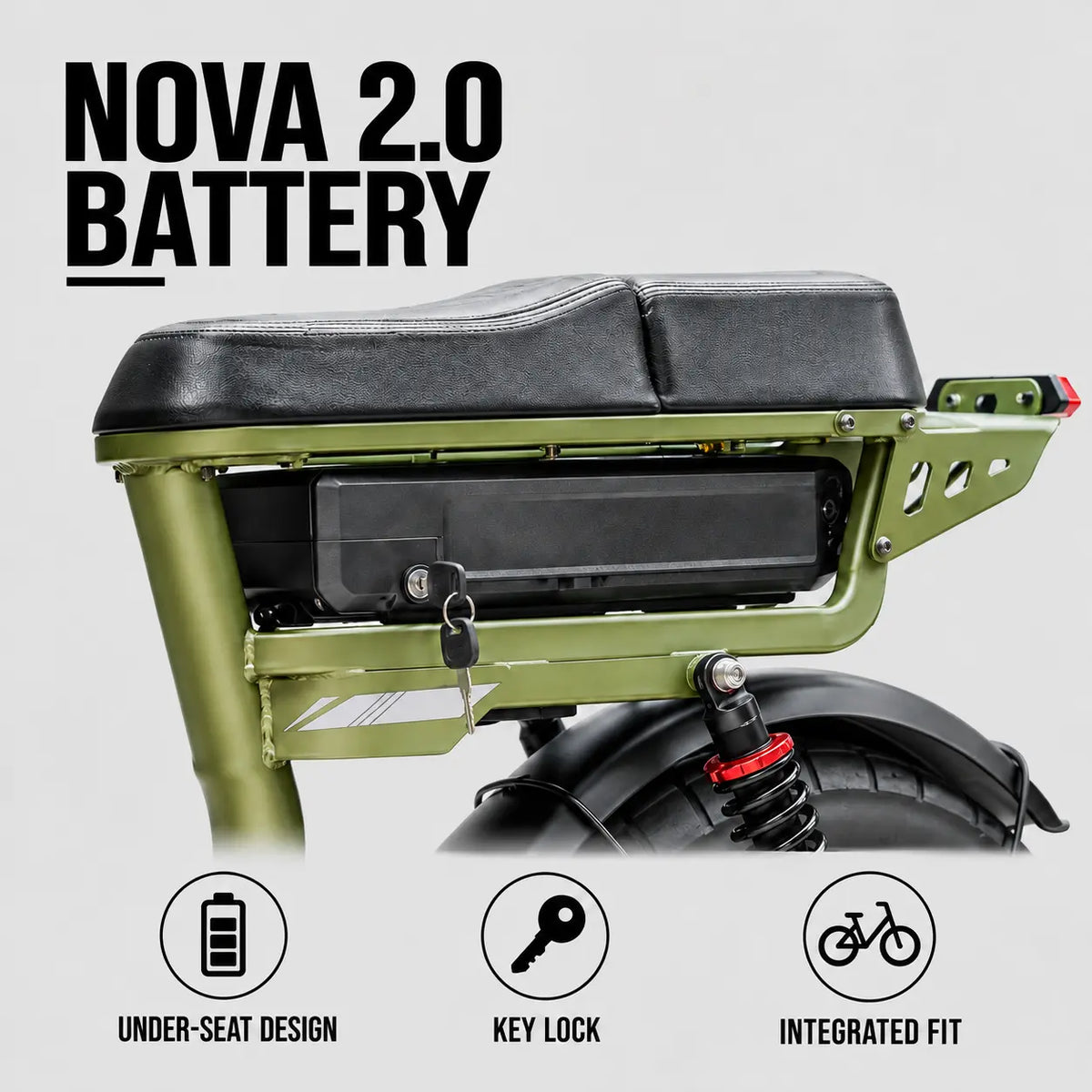 Coogee Bikes Battery for Nova 2.0 Coogee Bikes