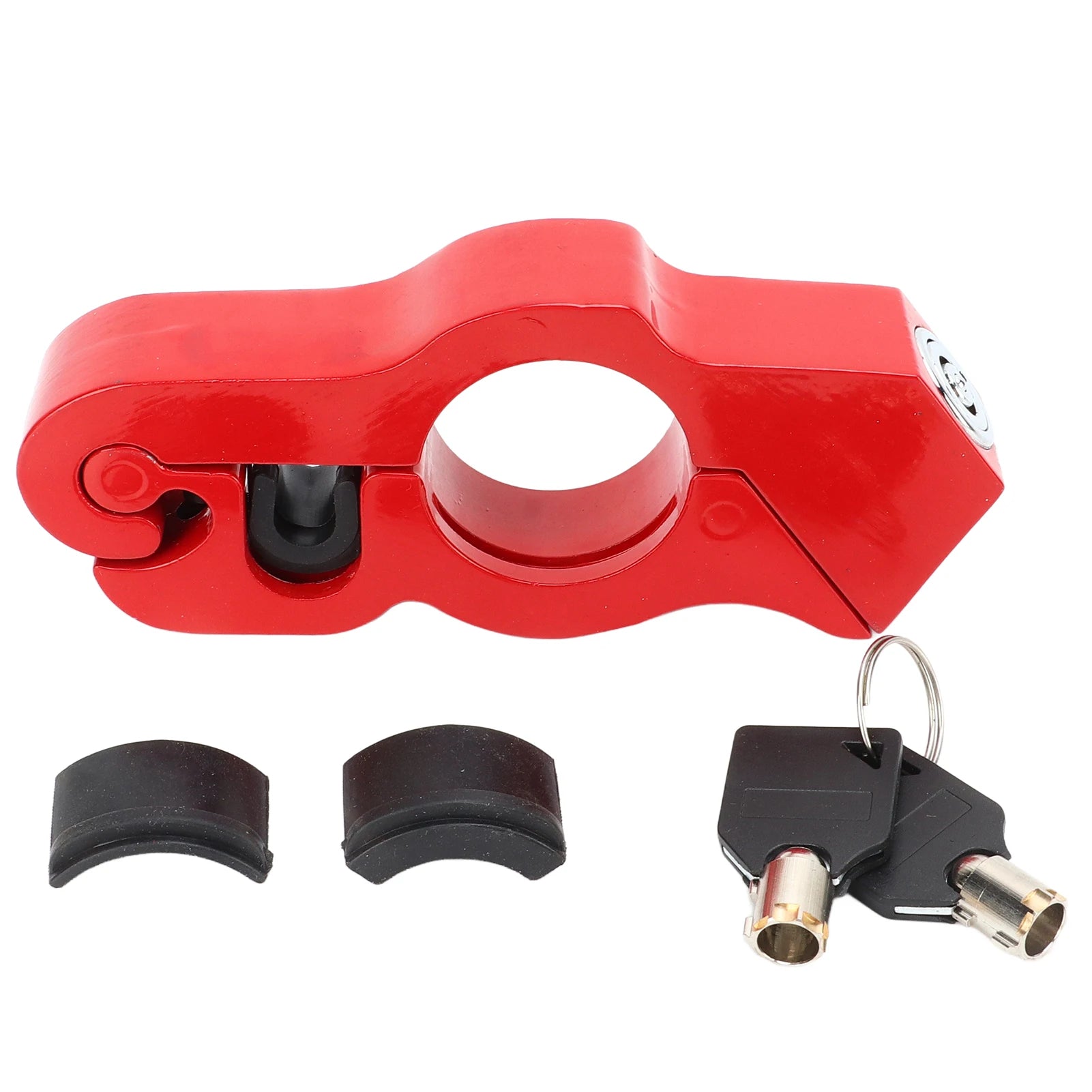 Anti Theft Grip Lock Weatherproof Tamper Resistant Aluminum Alloy Motorcycle Handlebar Lock for Dirt Bike for ATV for Scooter
